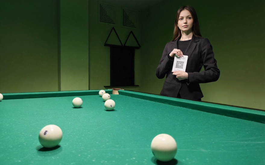 QR-кодом можно оплатить бильярд